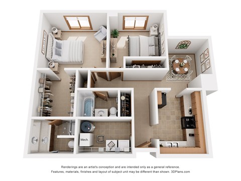 Lyon 3D Floor Plan